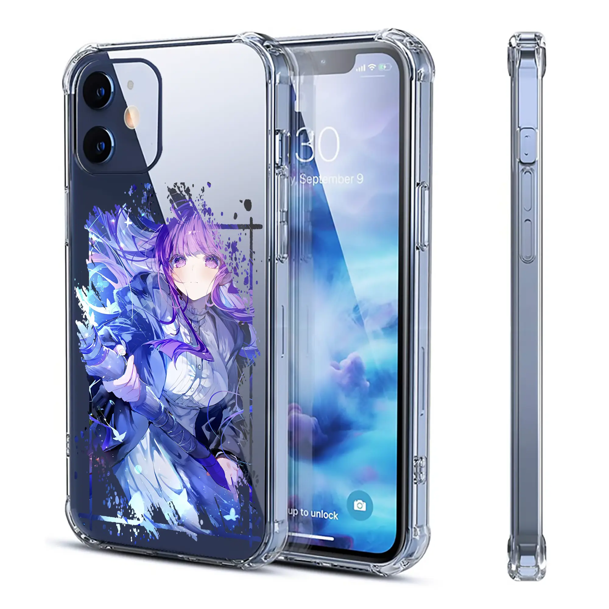 葬送のフリーレン（Frieren） グッズ,フェルン（Fern） - IPhone 12シリーズ対応 ・ 透明スマホケース ・ クリアソフトケース ・ TPU素材 ・ 耐衝撃 ・ 高密着 ・ 防汚 防指紋 ・ 簡単着脱